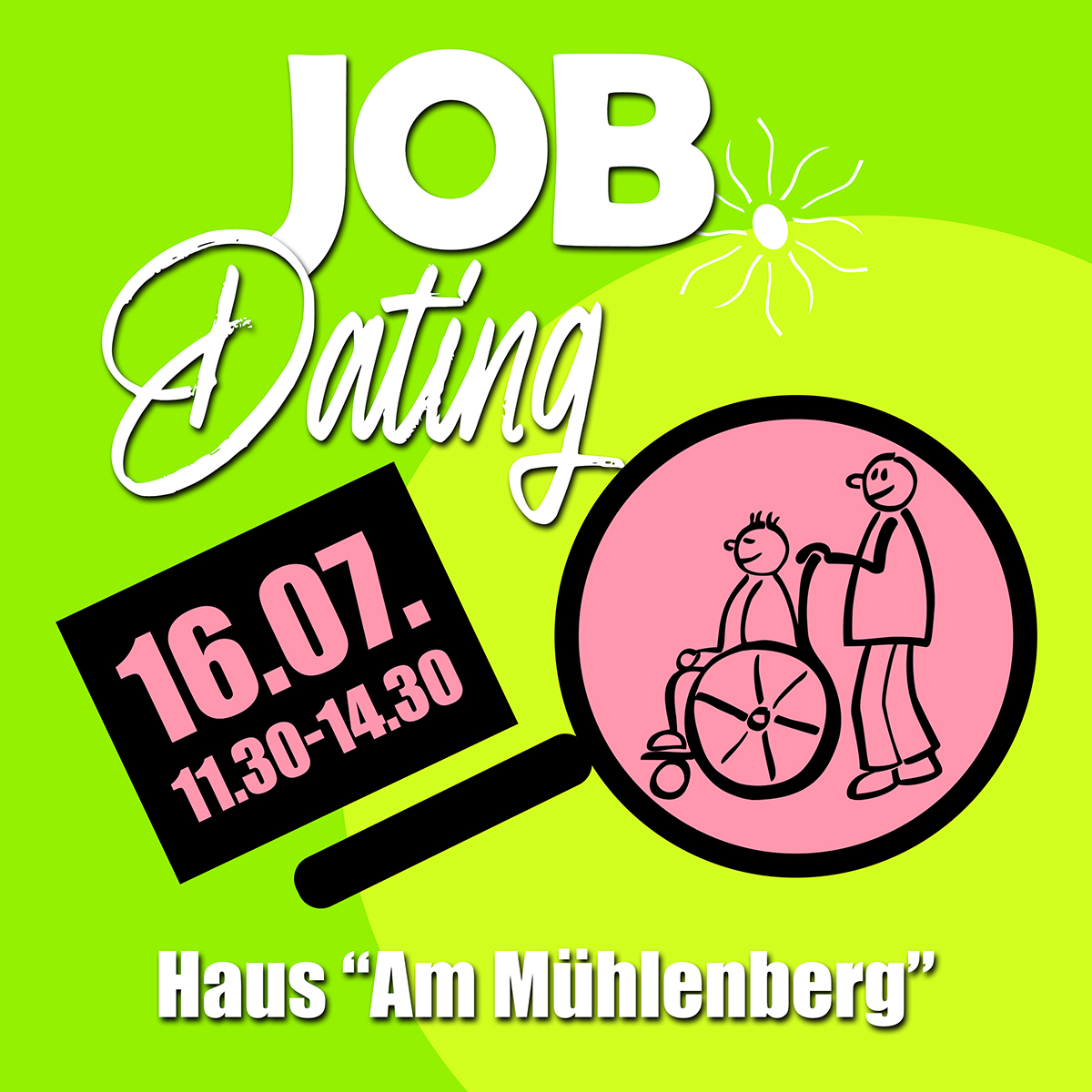 Job-Dating am 16. Juli 2026 in im Haus Am Mühlenberg