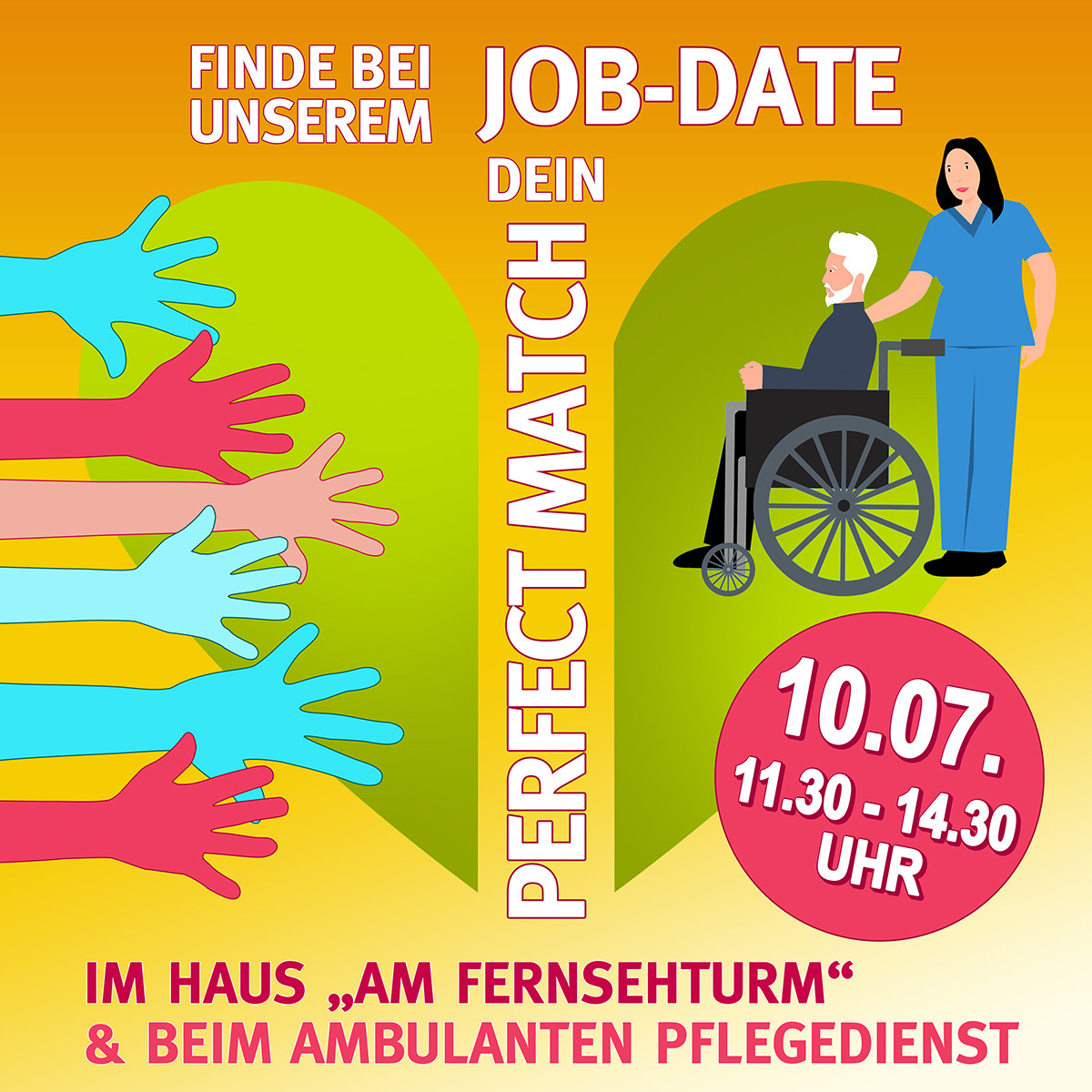 Job-Date - Bewerbertag im Haus Am Fernsehturm am 10. Juli 2025