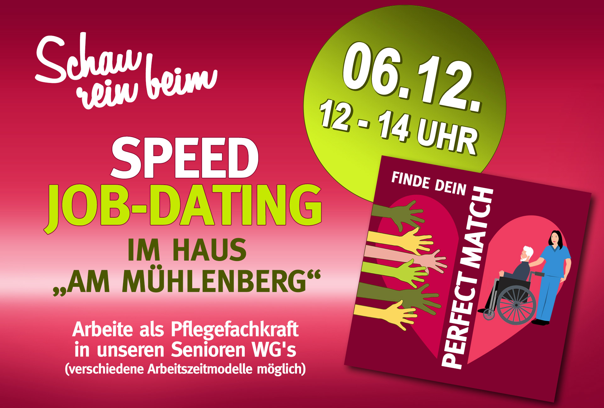 Speed-Jobdating im Haus Am Mühlenberg